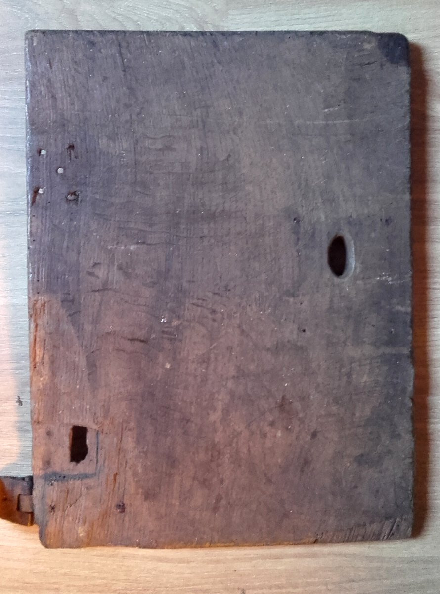 Gothic Oak Credenza Door Circa 1500-photo-3