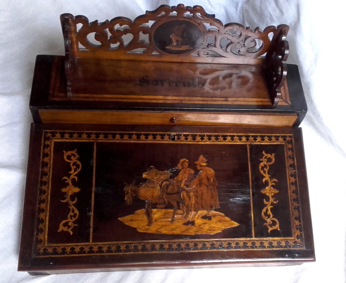 Ecritoire en marqueterie toutes faces de Sorrento-photo-1