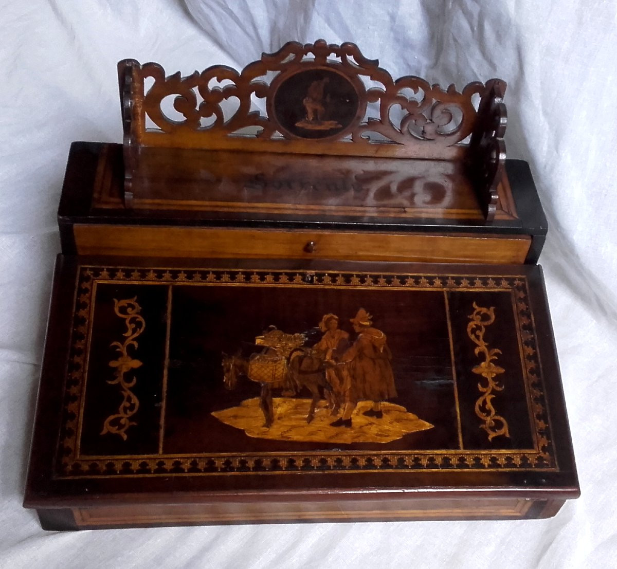 Ecritoire en marqueterie toutes faces de Sorrento-photo-4