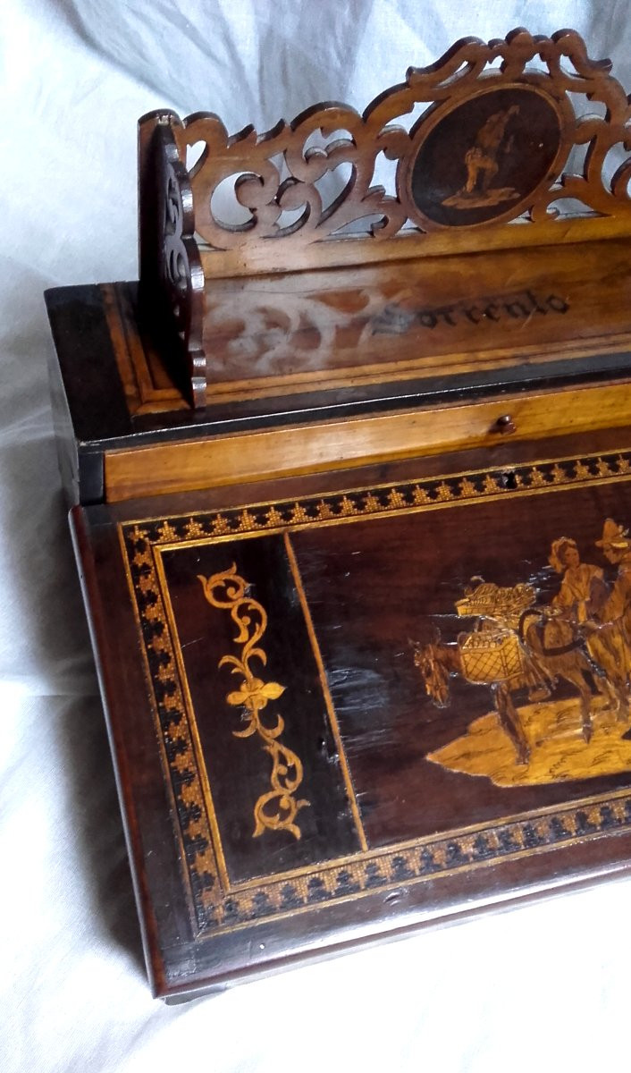 Ecritoire en marqueterie toutes faces de Sorrento-photo-5