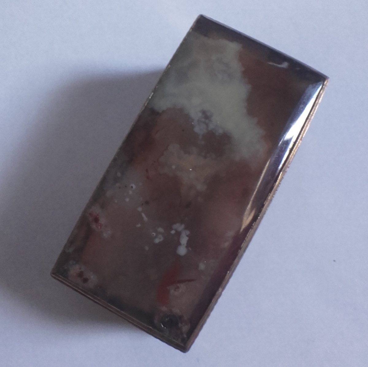 18th Century Agate Snuffbox In The Shape Of A Chest-photo-5