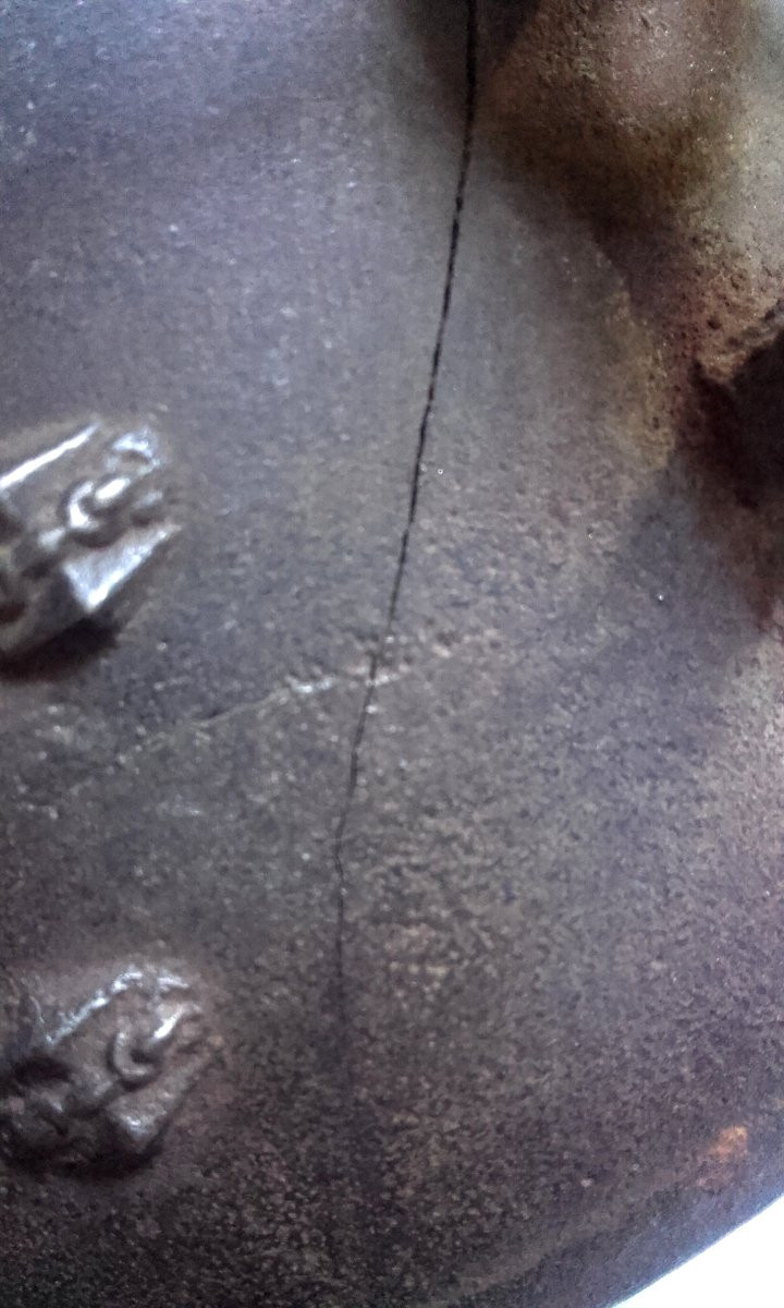 Art populaire petite  marmite daté situé patronymique locomotive-photo-8