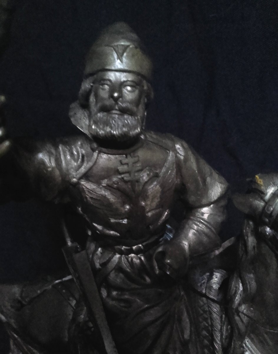 Bronze Chasseur Russe au faucon par Yevgeniy Naps-photo-3