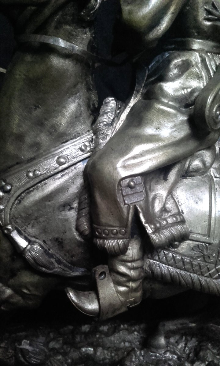 Bronze Chasseur Russe au faucon par Yevgeniy Naps-photo-7