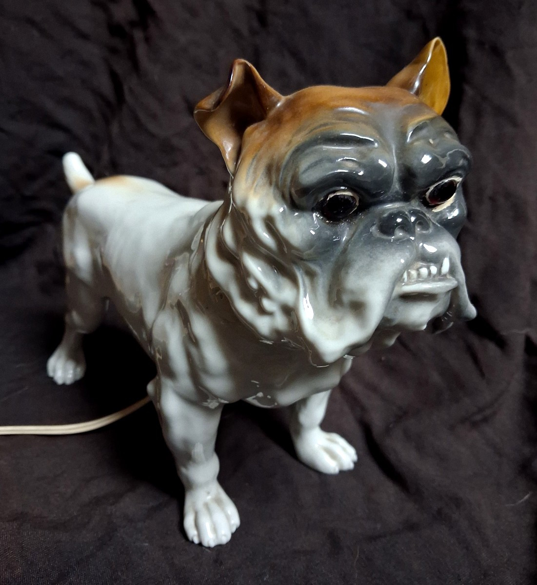 Porcelain Bulldog Night Light