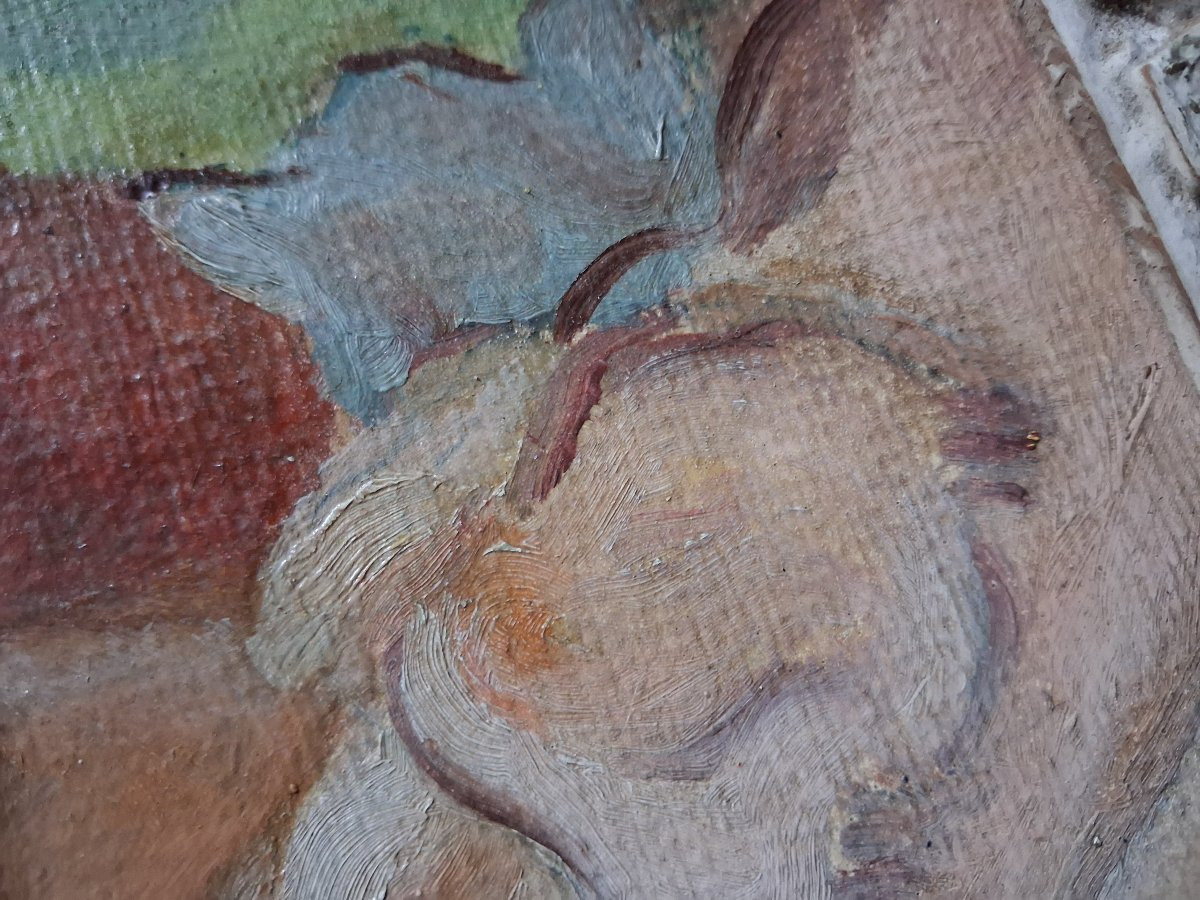 1917 Portrait Of A Young Woman Signed Puy-photo-2