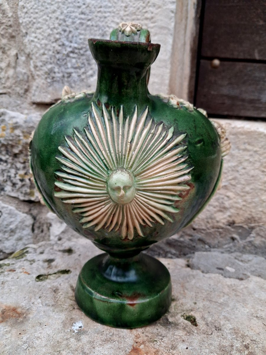 19th Century Goat Folk Art Fleur-de-lis-photo-4