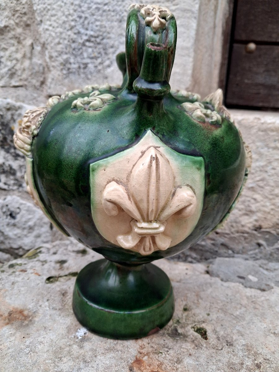 19th Century Goat Folk Art Fleur-de-lis-photo-1