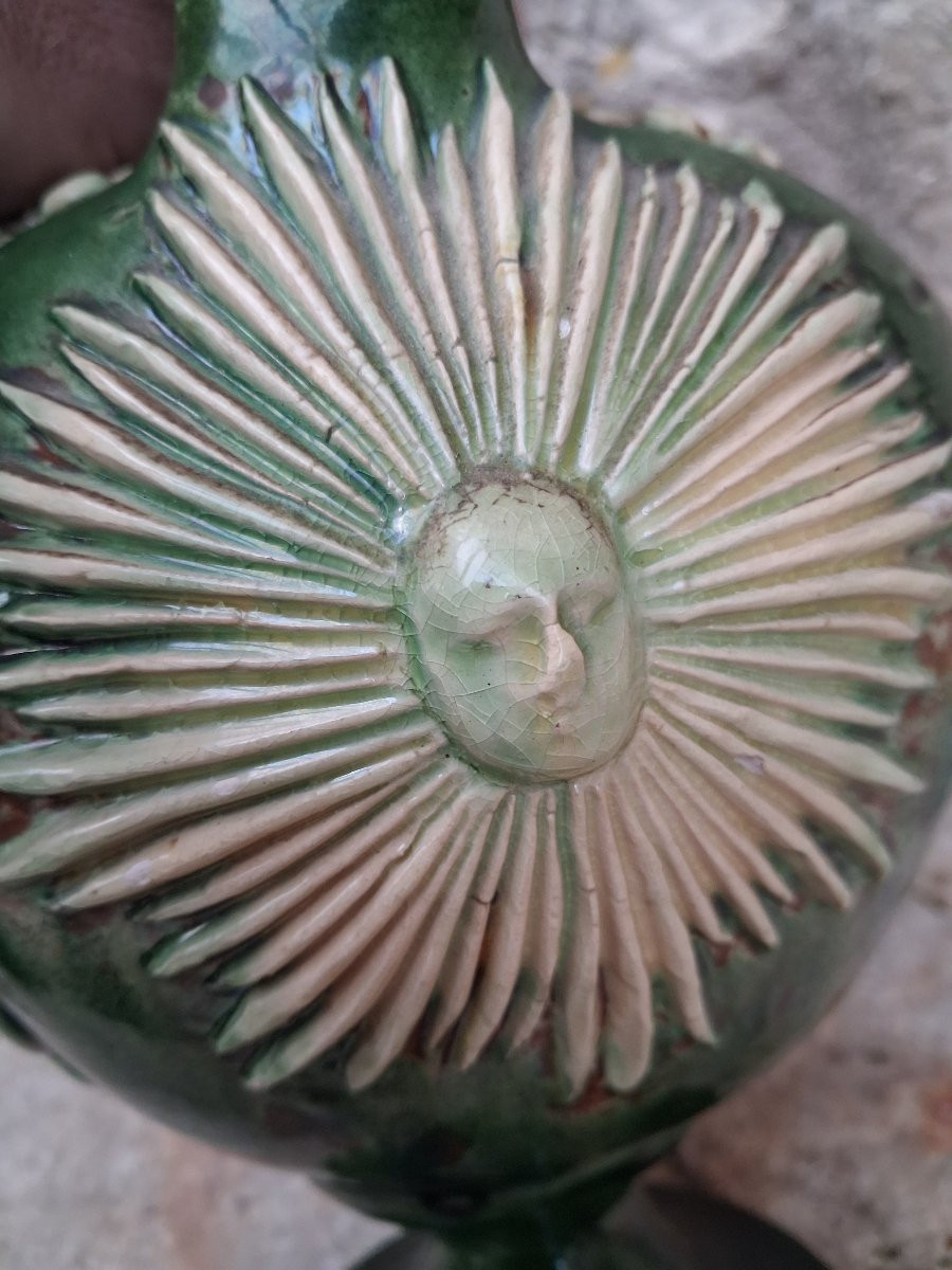 19th Century Goat Folk Art Fleur-de-lis-photo-5