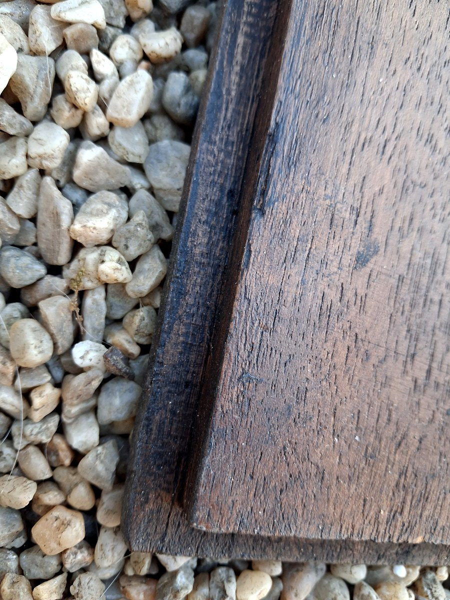 Pair Of Gothic Carved Walnut Panels, 68 X 36 Cm-photo-1