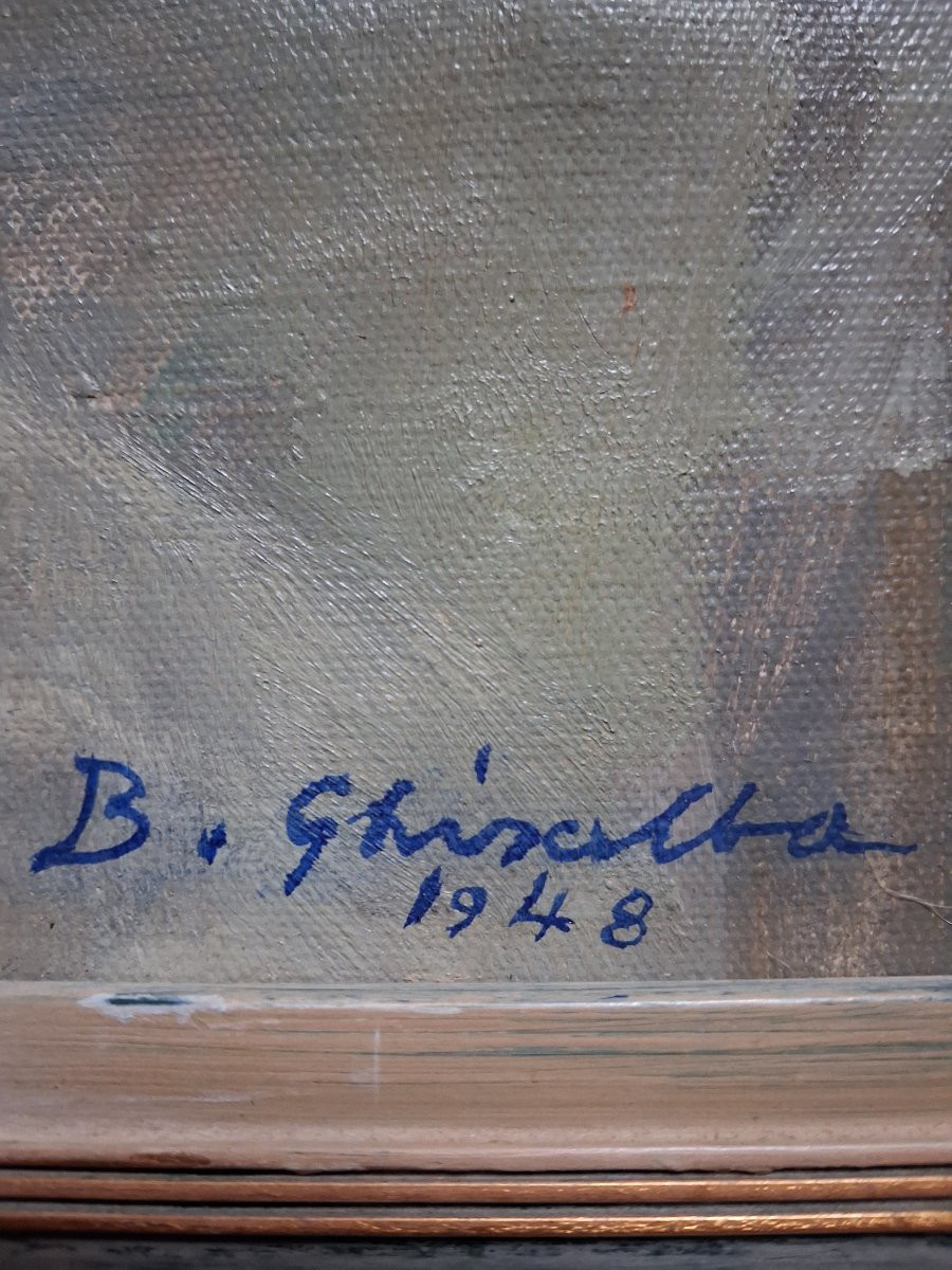 Portrait de femme 1948 Signature a identifier-photo-4