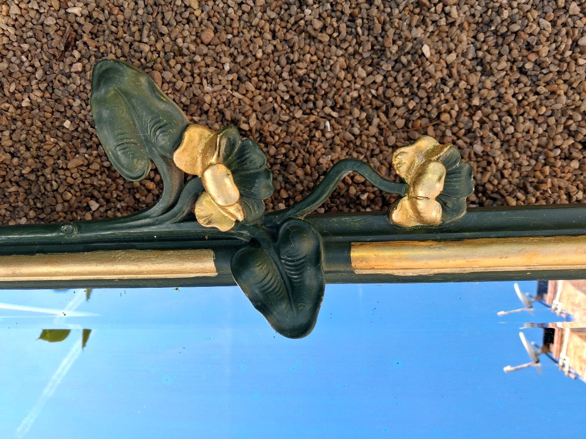 Art Nouveau Miroir Biseauté Trapézoidal Nouille-photo-7