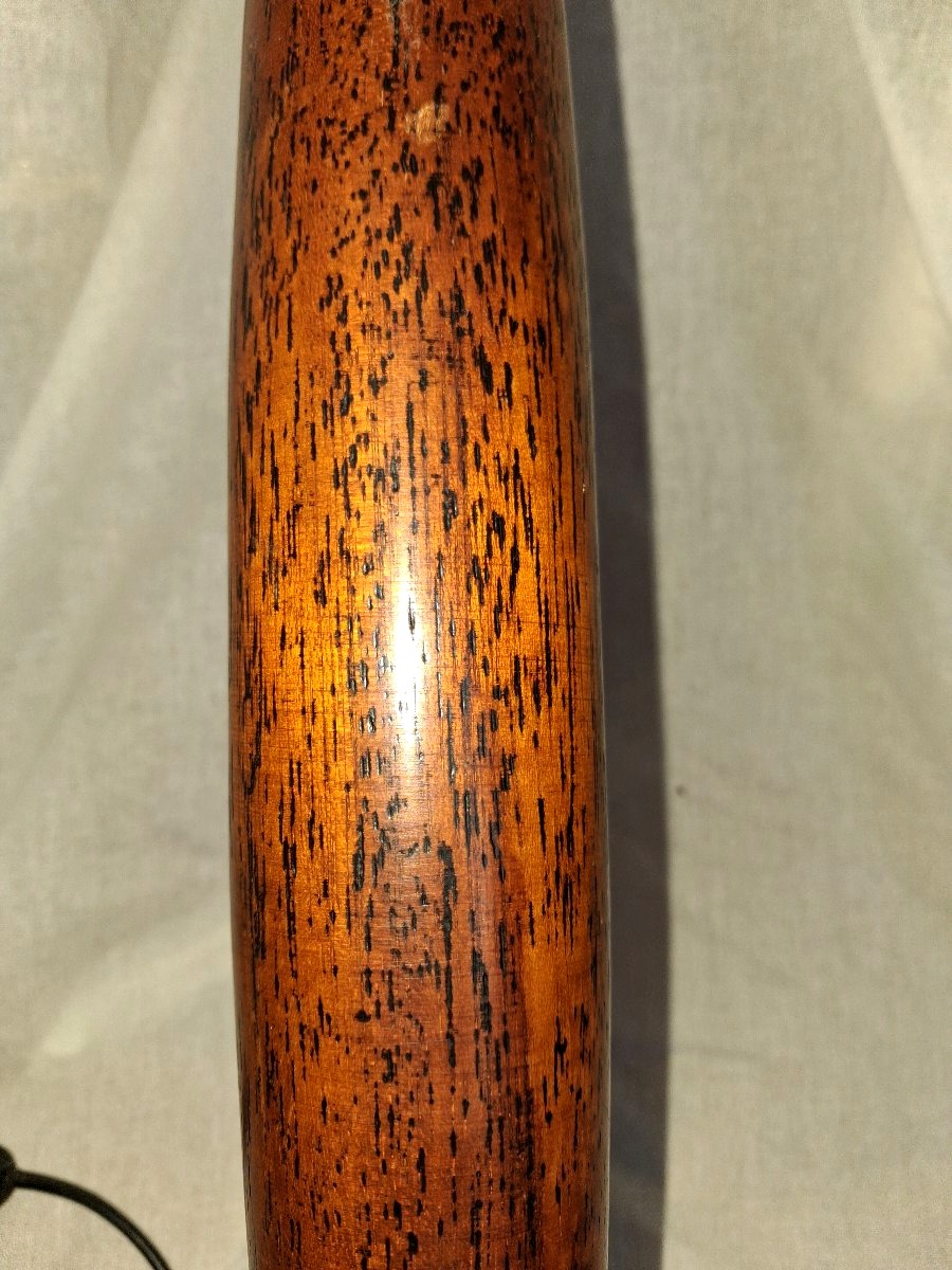 Empire-style Mahogany And Bronze Lamp-photo-3