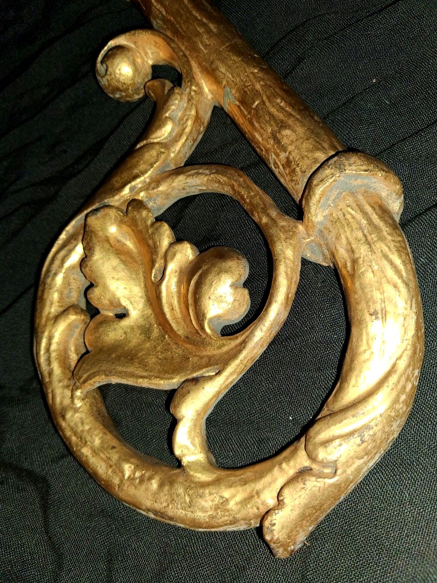 18th-century Gilded Wooden Bishop's Crozier-photo-6