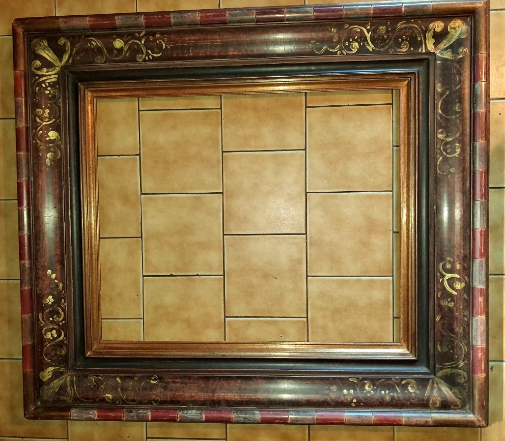 Large, Wide Renaissance-style Frame, 112 X 99 Cm-photo-4