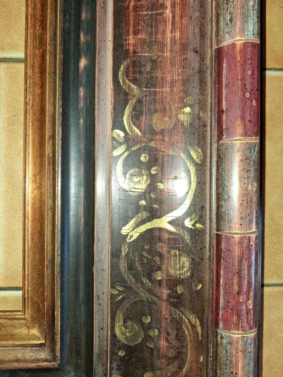 Large, Wide Renaissance-style Frame, 112 X 99 Cm-photo-5