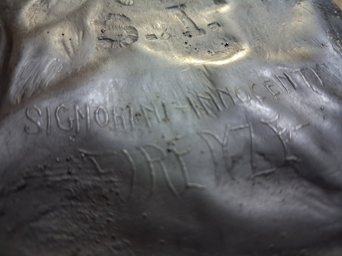 Grand Tour Paire de Médaillons de profil de Raffaello et Dante  Firenze-photo-2