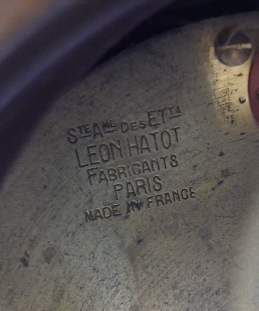 Pendule Art Déco ATO Marbre et onyx  LEON HATOT-photo-3