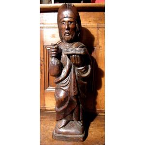 Saint Jacques En Chene Sculpté