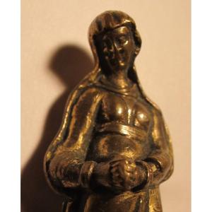 Giuseppe Levis Virgin Bell Socket In Gilt Bronze