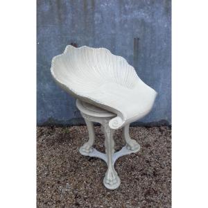 Harpist's Seat In The Shape Of A Scallop Shell