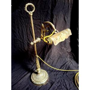 Lampe de bureau en bronze