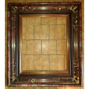 Grand et large cadre de style renaissance 112X99 cm