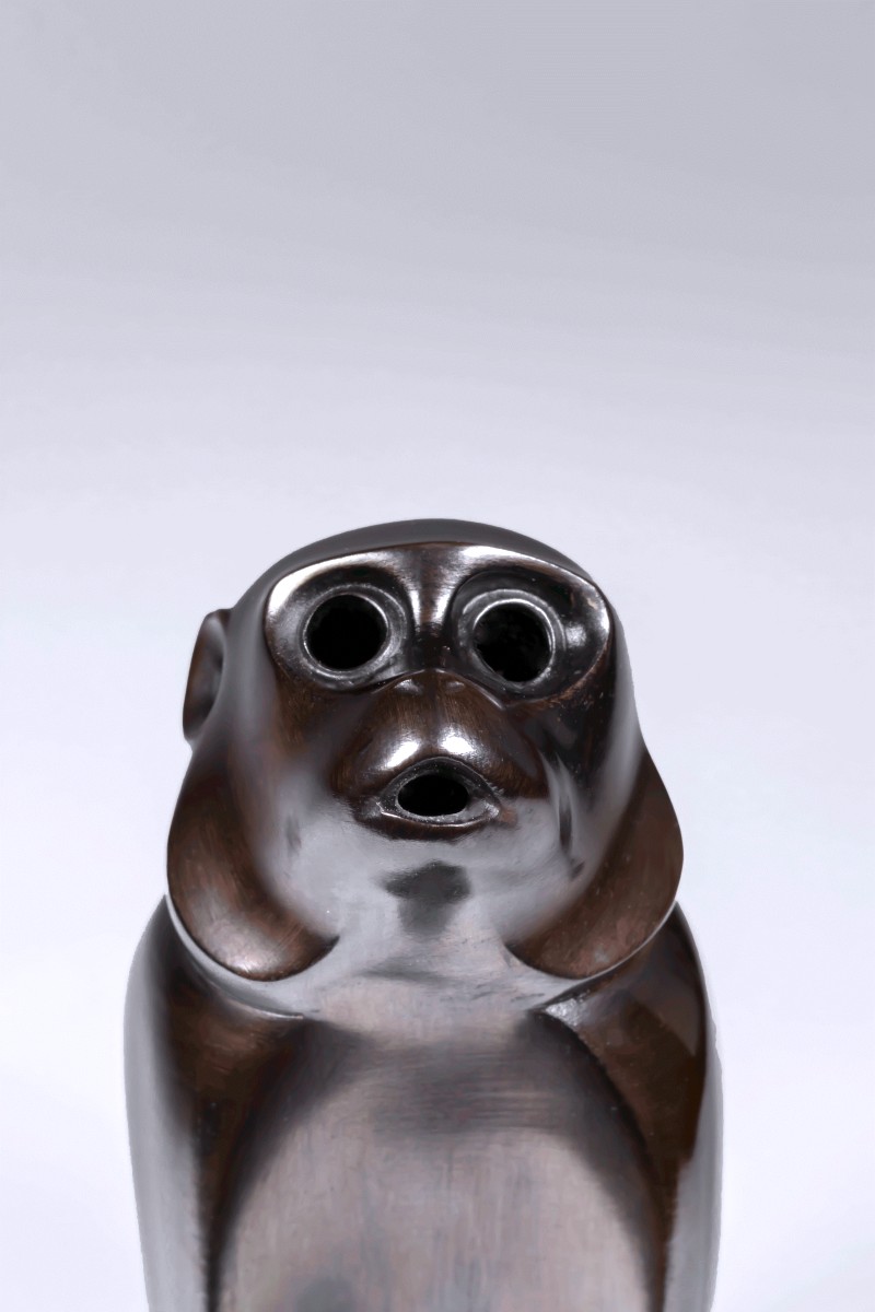 Japanese Bronze By Tsuda Eiju - Monkey - (japan, Showa Era, 1926 – 1989, Before 1940)-photo-1