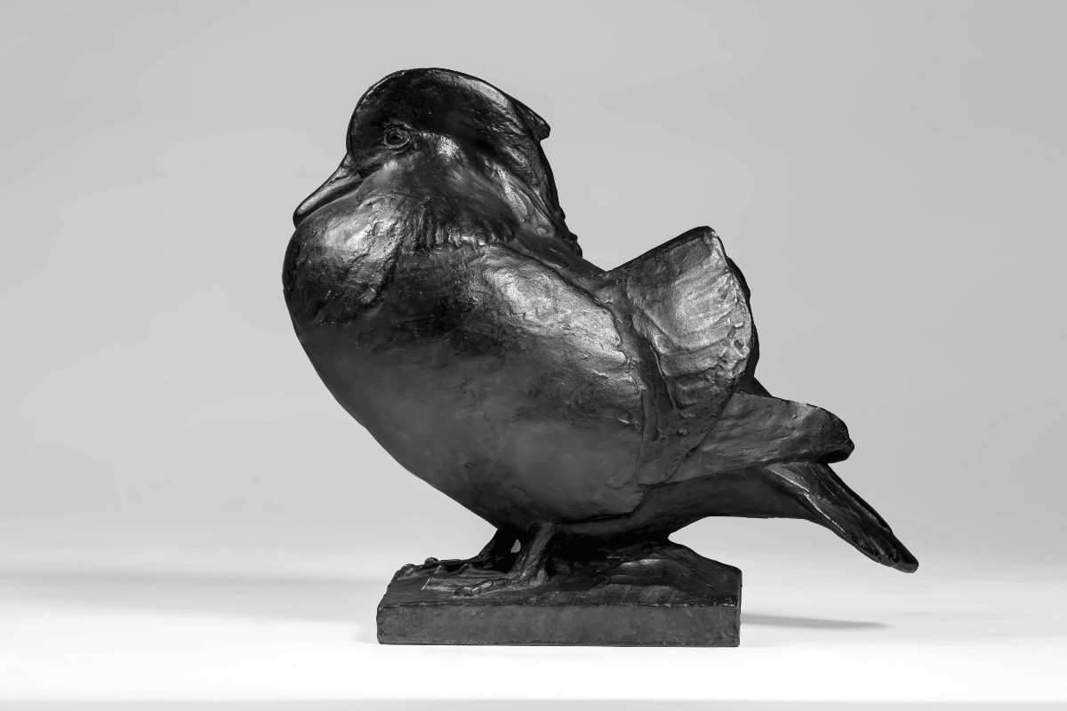 Signed Japanese Bronze - Mandarin Duck - (japan, Showa, 1926–1989)