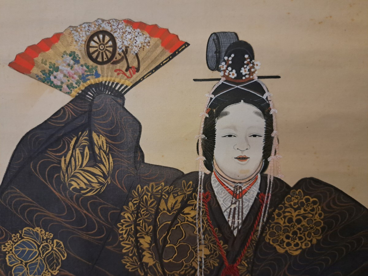 Kakejiku, Kakemono, Rouleau suspendu de Uchiyama SHUHO 内山秀圃 - Nô Mai-photo-1