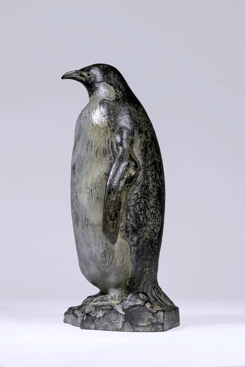 Bronze japonais signé Tsugami SOHEI - Pinguin -photo-2
