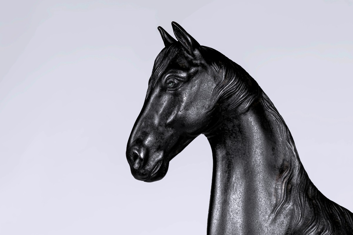 Japanese Bronze By Shinkai Taketarô - Horse-photo-1