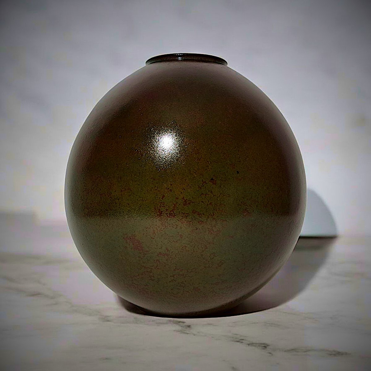 Vase japonais en bronze signé HARUMORI 晴守-photo-4