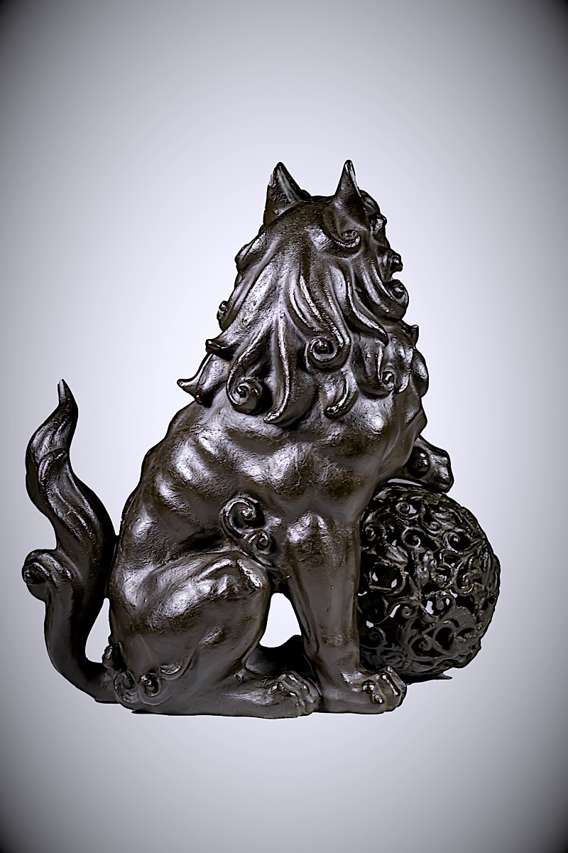 Bronze Japonais de Miura WAKÔ (KAZUMITSU)  - Shishi-photo-4