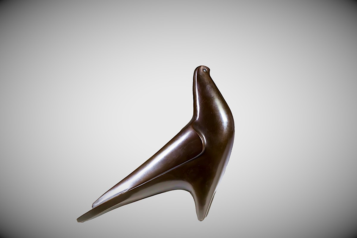 Bronze japonais de Saegusa SOTARO – Colombe-photo-2