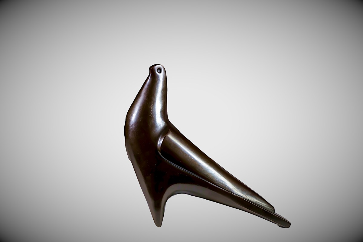 Bronze japonais de Saegusa SOTARO – Colombe