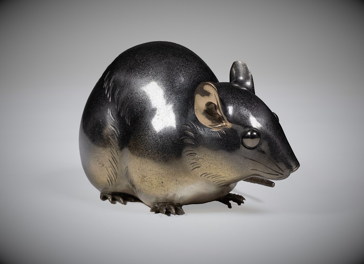Bronze Japonais de Kondo SHOSHIN  - Souris-photo-3