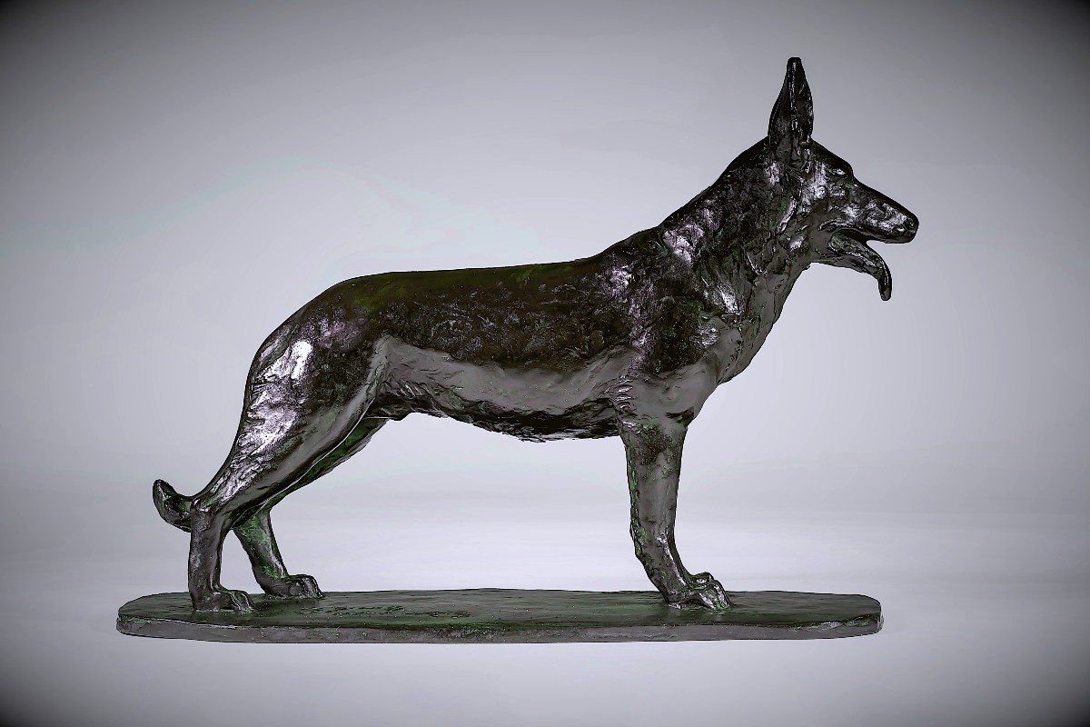 Bronze Japonais de Terahata SUKENOJÔ  - Berger Allemand