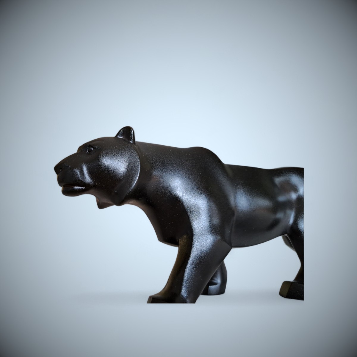 Japanese Bronze By Kabuki Hideaki (shumei): Tiger-photo-5