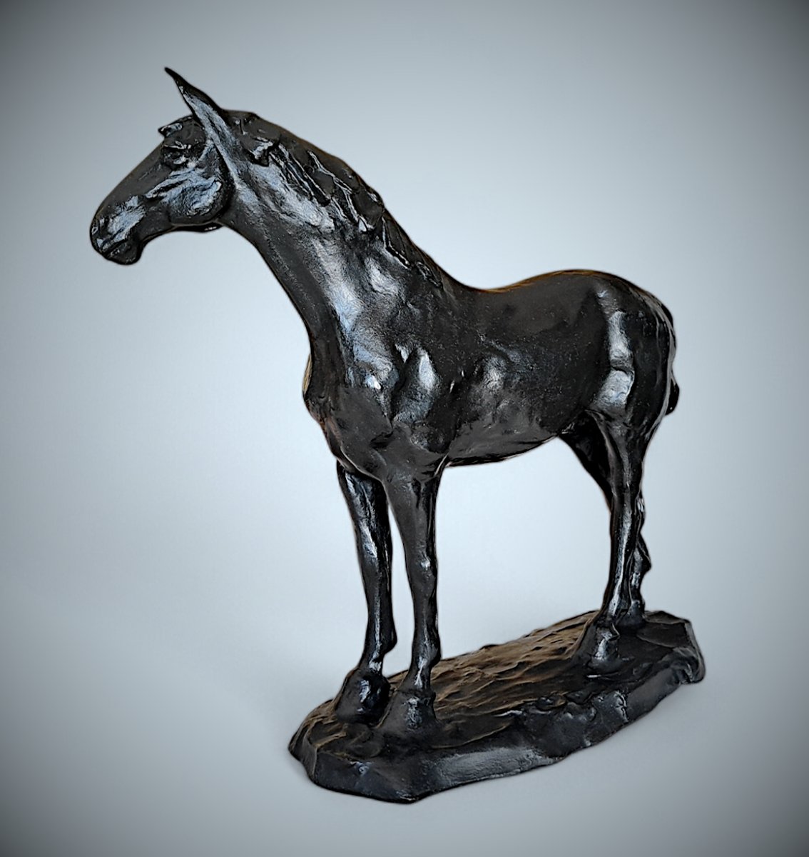 Japanese Bronze By Sakai Kozan  - Horse-photo-3