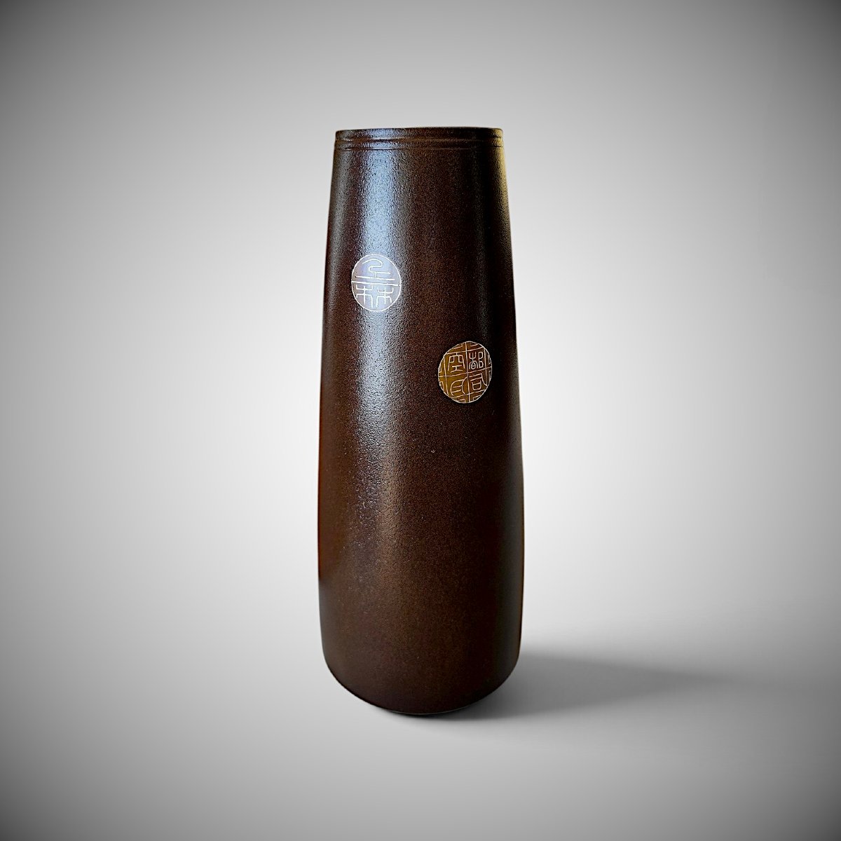 Japanese Bronze Vase By Takahashi Kaishu-photo-4