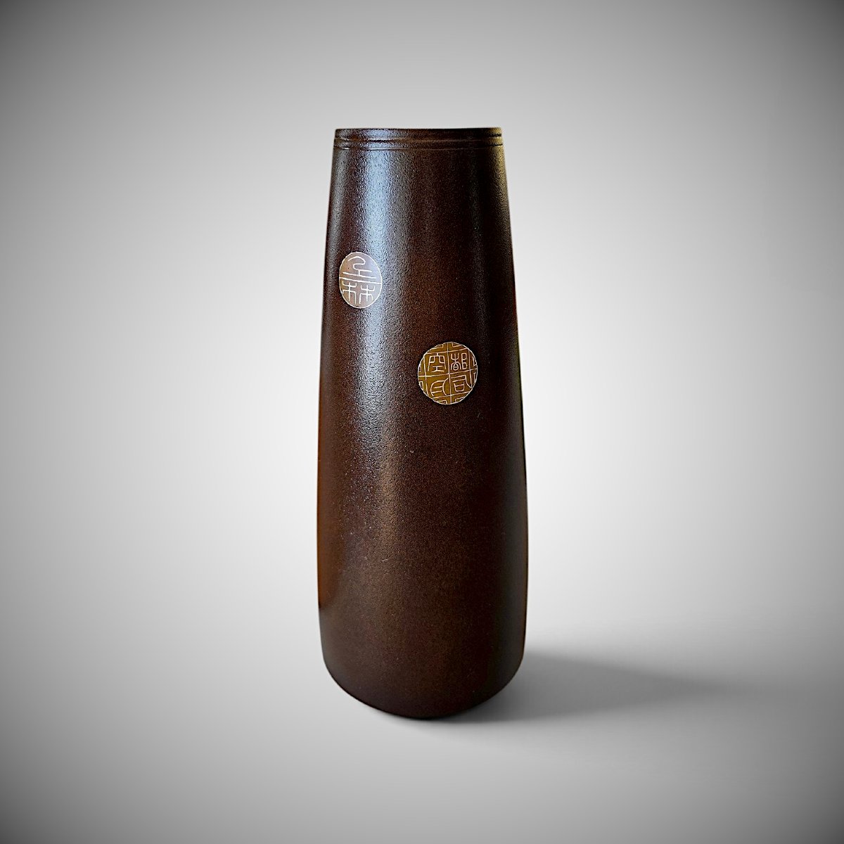 Japanese Bronze Vase By Takahashi Kaishu