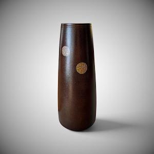 Japanese Bronze Vase By Takahashi Kaishu