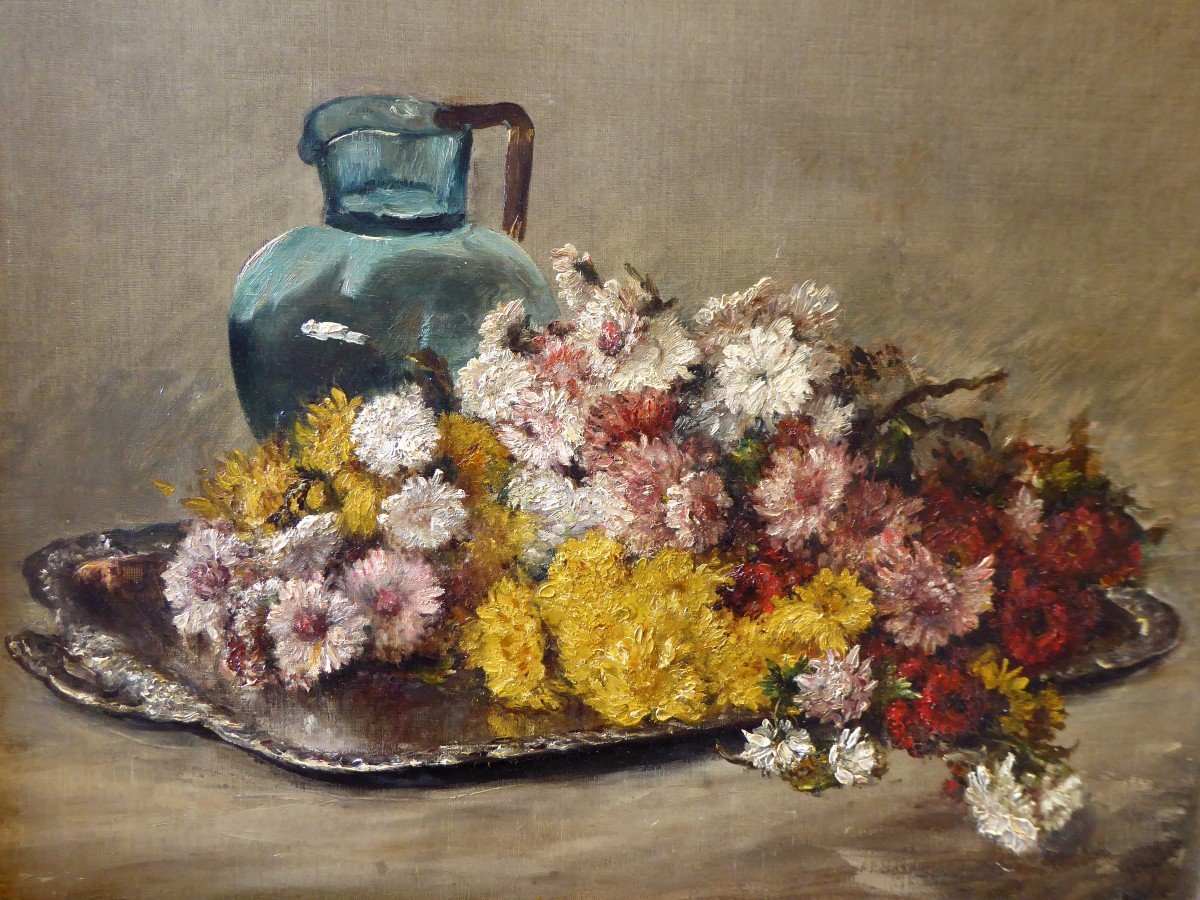 Proantic: Throw Of Flowers By Henri Georges Villain.