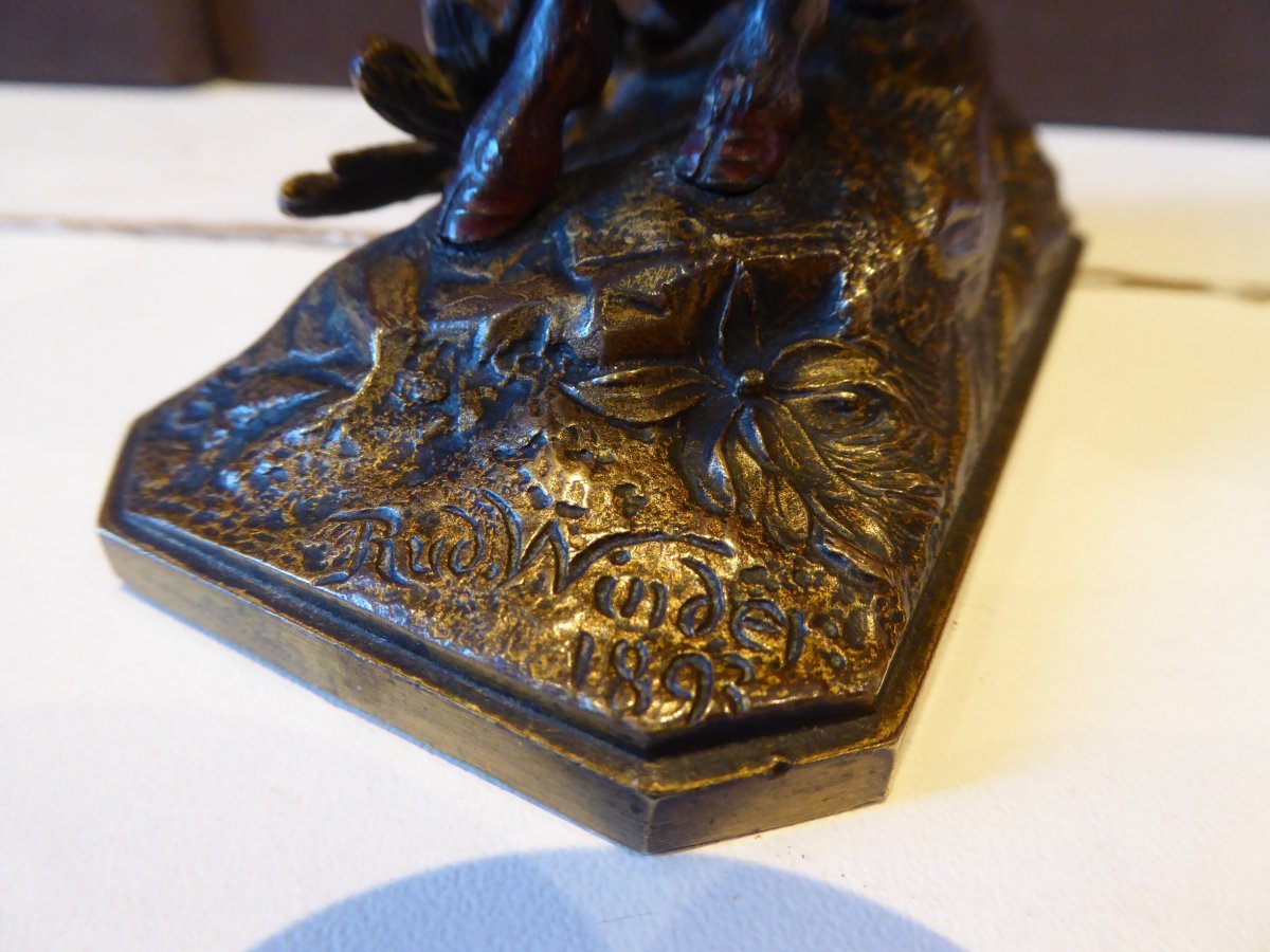 Vienna Bronze, Signed Rudolf Winder 1893.-photo-1