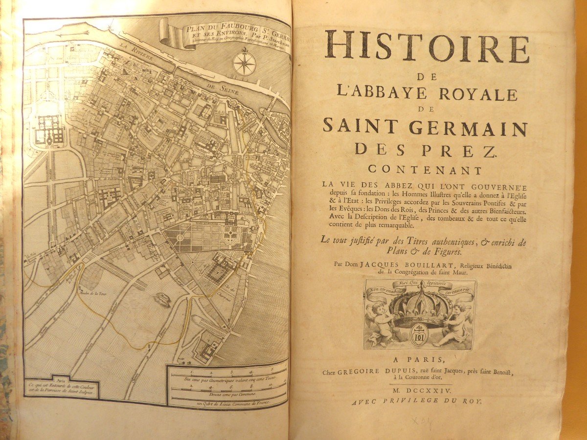 Histoire De l'Abbaye Royale De Saint Germain Des Prez,1724,e.o.