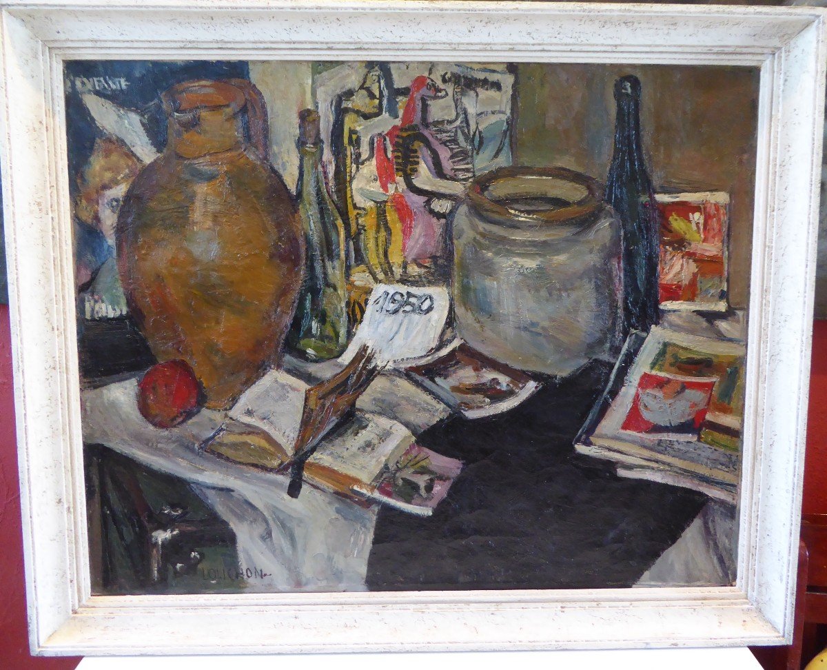 Large Still Life Of Workshop, Dated 1950-photo-4