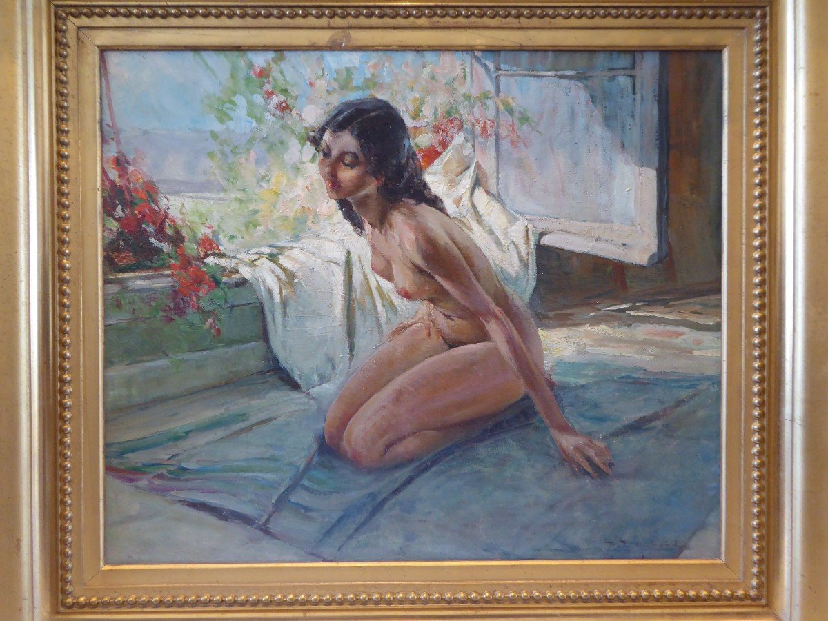 Female Nude By Richard Durando-togo Born In 1910.-photo-2