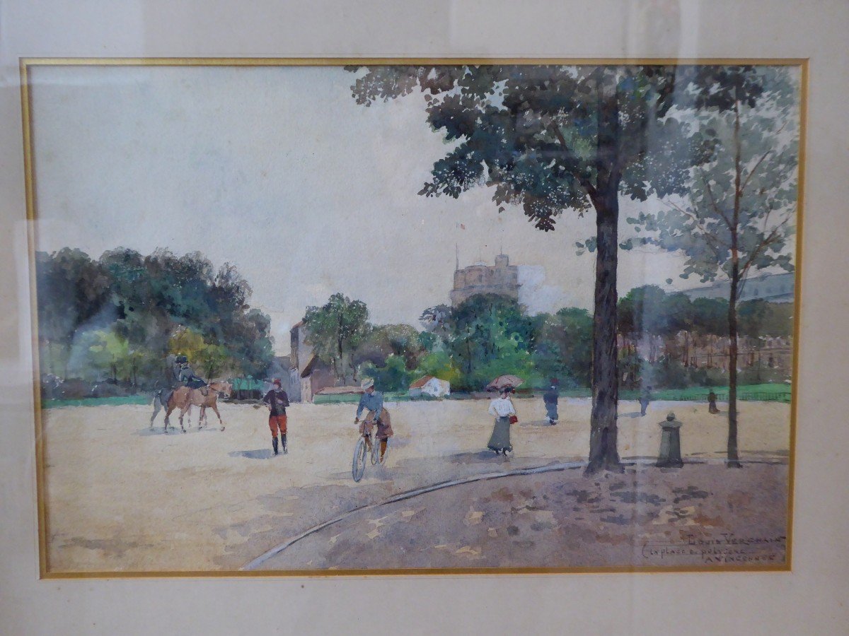 Vincennes, La Place Du Polygone, By Louis Verchain.-photo-2