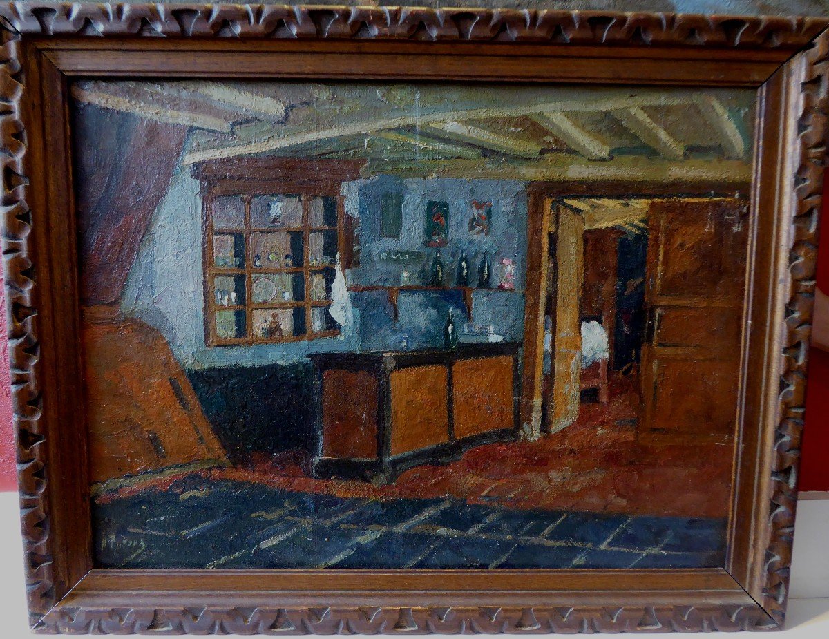 Intèrieur d'Auberge Campagnarde,19ème Siècle